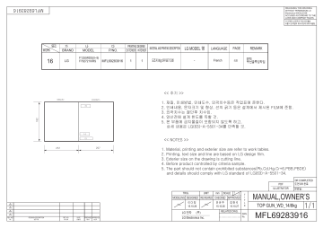 LG F792721IXRS Manuel du propriétaire | Fixfr