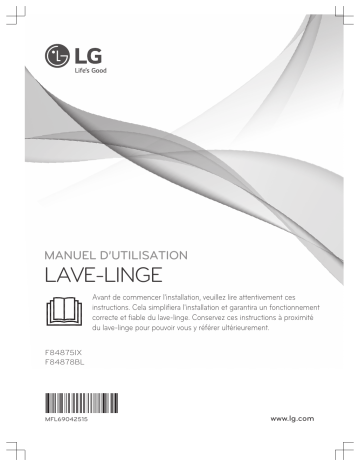 F84878BL | LG F84878BL | LG F84875IX Manuel du propriétaire | Fixfr