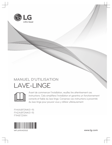 LG F94872WH Manuel du propriétaire | Fixfr