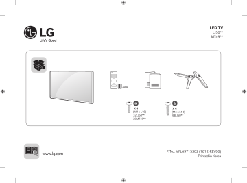 43LJ500T | LG 32LJ500D Manuel du propriétaire | Fixfr