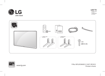 LG 49UH603V Manuel du propriétaire | Fixfr