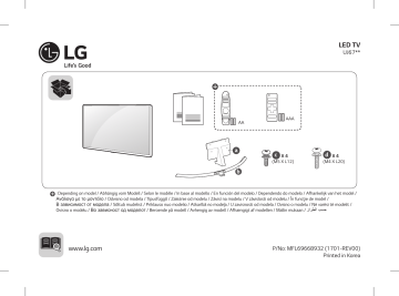 LG 70UJ675V Manuel du propriétaire | Fixfr