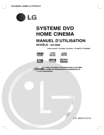 LG DA-5630A Manuel du propriétaire | Fixfr