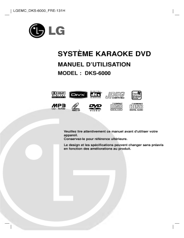 LG DKS-6000 Manuel du propriétaire | Fixfr