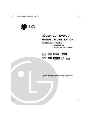 LG HT352SD-A2 Manuel du propriétaire | Fixfr