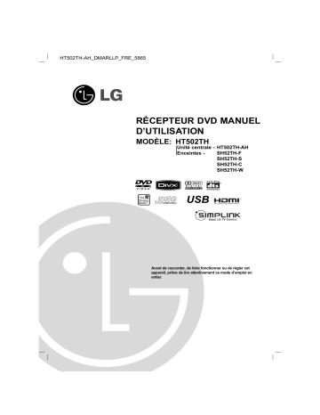 LG HT502TH-AH Manuel du propriétaire | Fixfr