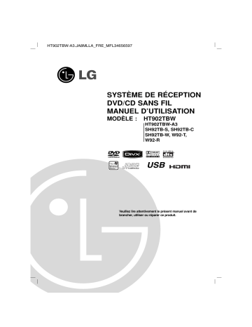 LG HT902TBW-A3 Manuel du propriétaire | Fixfr