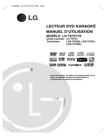 LG LH-TK751TA Manuel du propriétaire | Fixfr