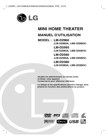 LG LM-D2960A Manuel du propriétaire | Fixfr