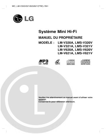 LG LM-V620A Manuel du propriétaire | Fixfr