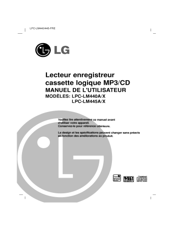 LG LPC-LM440A Manuel du propriétaire | Fixfr