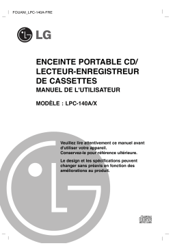 LG LPC-140A Manuel du propriétaire