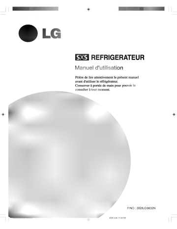 LG GR-P207MGG Manuel du propriétaire | Fixfr