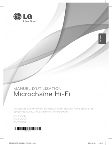 LG CM3330W Manuel du propriétaire | Fixfr