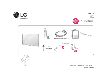 43UF770T | 55UF770T | LG 49UF770T Manuel du propriétaire | Fixfr