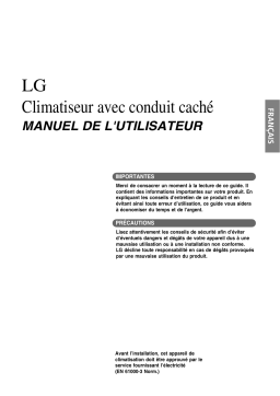 LG LBUH366GSS0.ANWBSAF Manuel du propriétaire