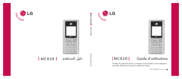 LG LGMC820 Manuel du propriétaire | Fixfr