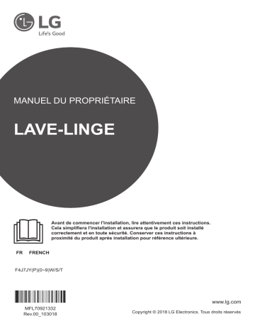 LG F4J7JYP2T Manuel du propriétaire | Fixfr