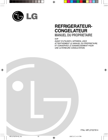 LG GR-M712YTA Manuel du propriétaire | Fixfr