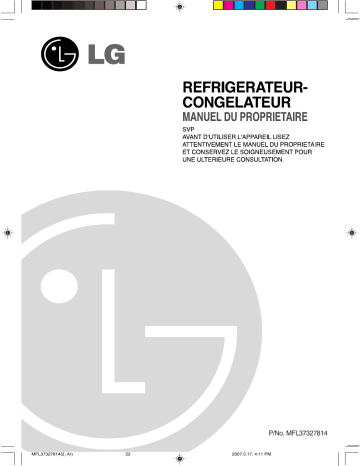 GR-M652YVQ | LG GR-M652YLQ Manuel du propriétaire | Fixfr