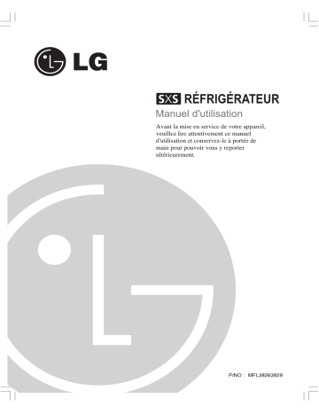 LG GR-P217LGQ Manuel du propriétaire | Fixfr