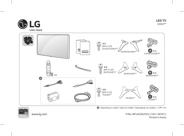 LG 55UH651V Manuel du propriétaire | Fixfr