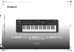 Roland A-500PRO MIDI Keyboard Controller Manuel du propriétaire