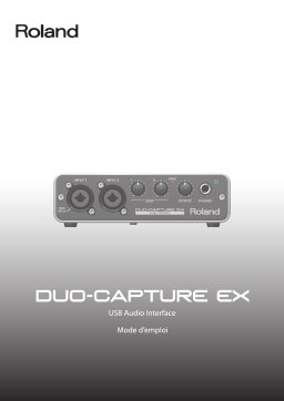 Roland DUO-CAPTURE EX USB Audio Interface錄音介面 Manuel du propriétaire