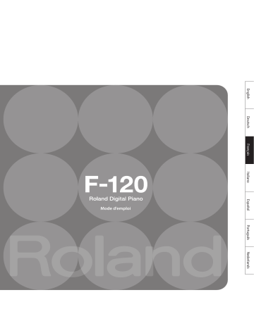 Roland F-120 SuperNATURAL Piano Manuel du propriétaire | Fixfr