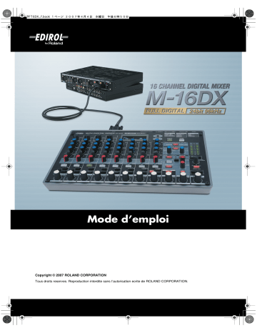 Roland M-16DX 16-Channel Digital Mixer Manuel du propriétaire | Fixfr