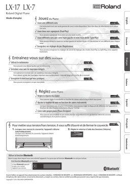 Roland LX-17 Digital Piano Manuel du propriétaire