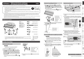 Roland GP609 Digital Piano Manuel du propriétaire | Fixfr