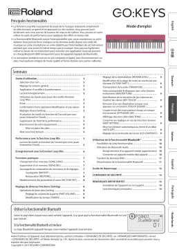 Roland GO:KEYS Music Creation Keyboard (GO-61K) Manuel du propriétaire