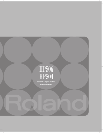 Roland HP-504 Piano numérique Manuel du propriétaire | Fixfr