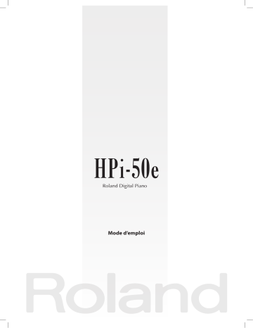 Roland HPi-50e Piano numérique Manuel du propriétaire | Fixfr