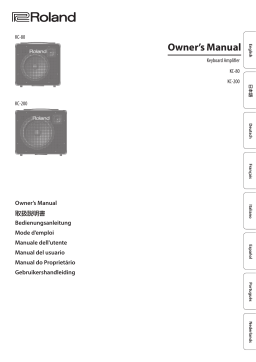 Roland KC-80 3-Ch Mixing Keyboard Amplifier Manuel du propriétaire