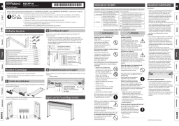 Roland KSCFP10 Stand for FP-10 Digital Piano Manuel du propriétaire