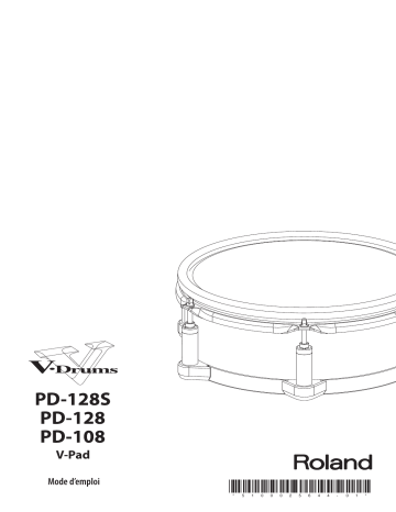 PD-108-BC | PD-128-BC | Roland PD-128S-BC V-pad Manuel du propriétaire | Fixfr