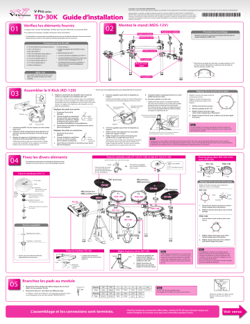 Roland TD-30K Série V-Pro Manuel du propriétaire | Fixfr
