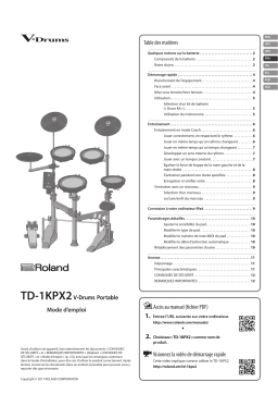 Roland TD-1KPX2 Batterie portable Manuel du propriétaire