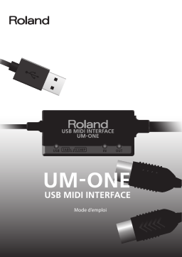 Roland UM-ONE USB MIDI Interface Manuel du propriétaire