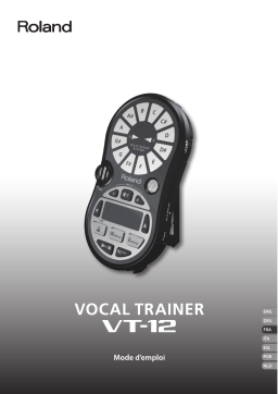 Roland VT-12 Vocal Trainer Manuel du propriétaire