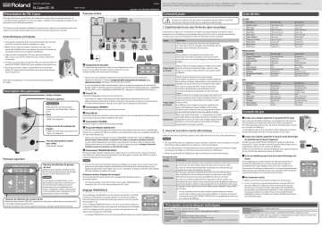 ELCajon EC-10 | Roland EL Cajon EC-10 Cajon com Camadas Eletrônicas Manuel du propriétaire | Fixfr