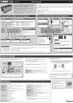 Roland CUBE Lite Ampli Guitare Manuel du propriétaire