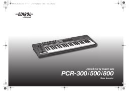 Roland PCR-500 USB MIDI Keyboard Controller Manuel du propriétaire