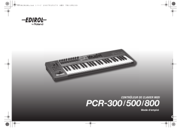PCR-300 | Roland PCR-500 USB MIDI Keyboard Controller Manuel du propriétaire | Fixfr