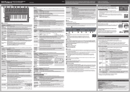 Roland SYSTEM-1 PLUG-OUT Synthesizer Manuel du propriétaire