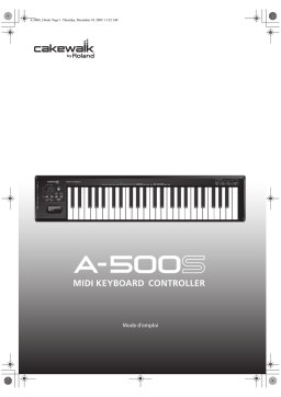 Roland A-500S Clavier de contrôle MIDI Manuel du propriétaire