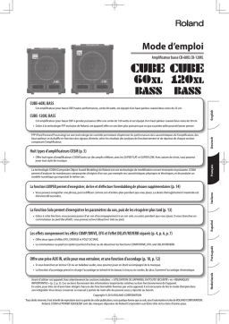 Roland CUBE-120XL BASS Ampli Basse Manuel du propriétaire