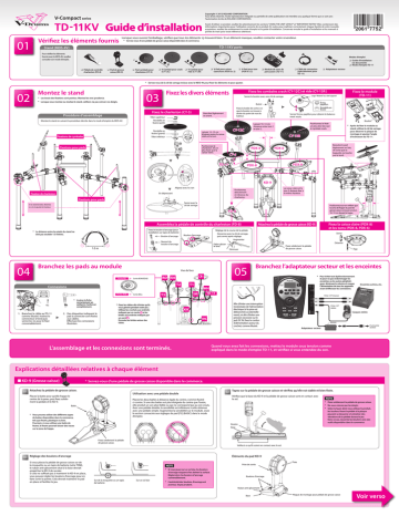 Roland TD-11KV Série V-Compact Manuel du propriétaire | Fixfr